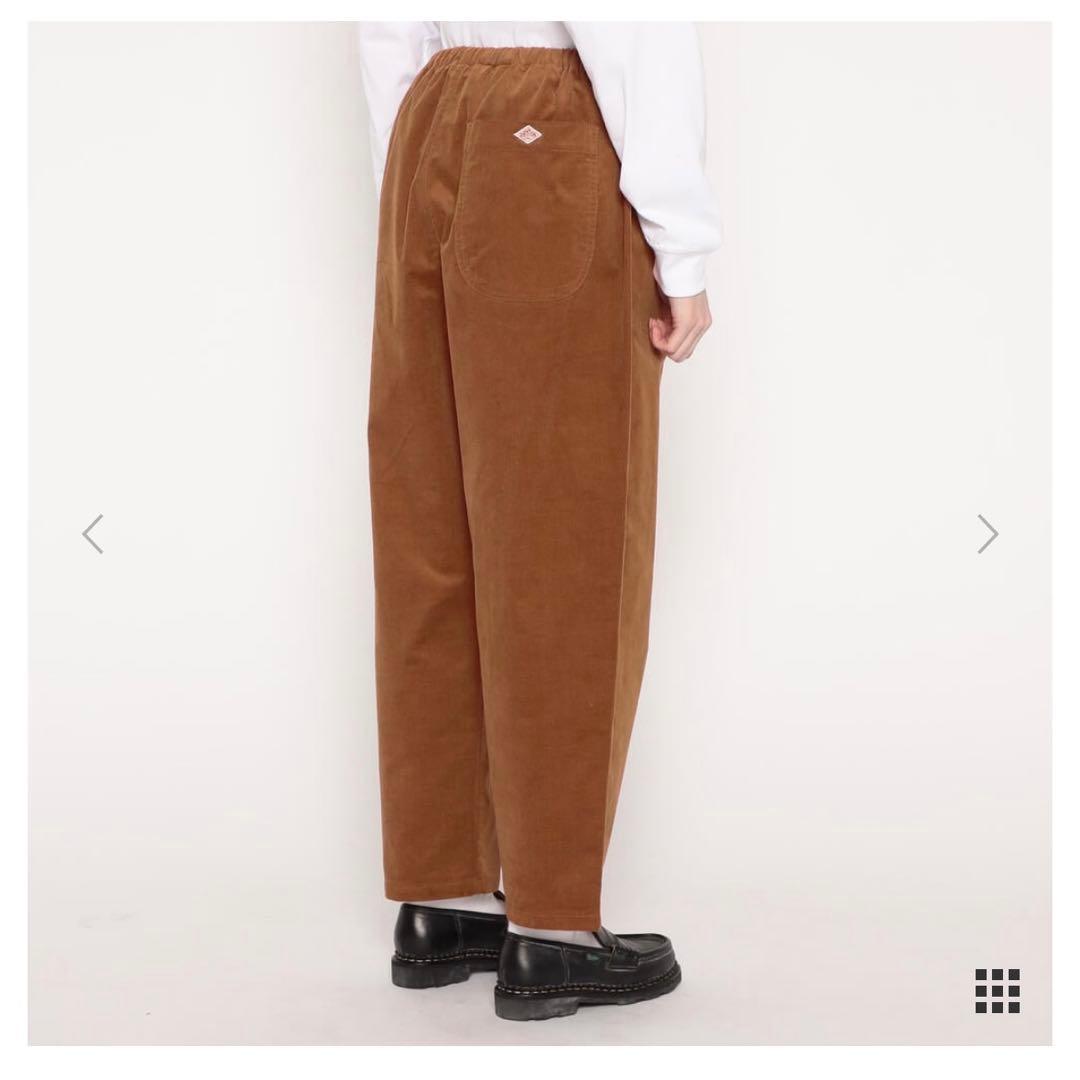 ダントン コーデュロイ ストレッチテーパードパンツ 36 オフホワイト