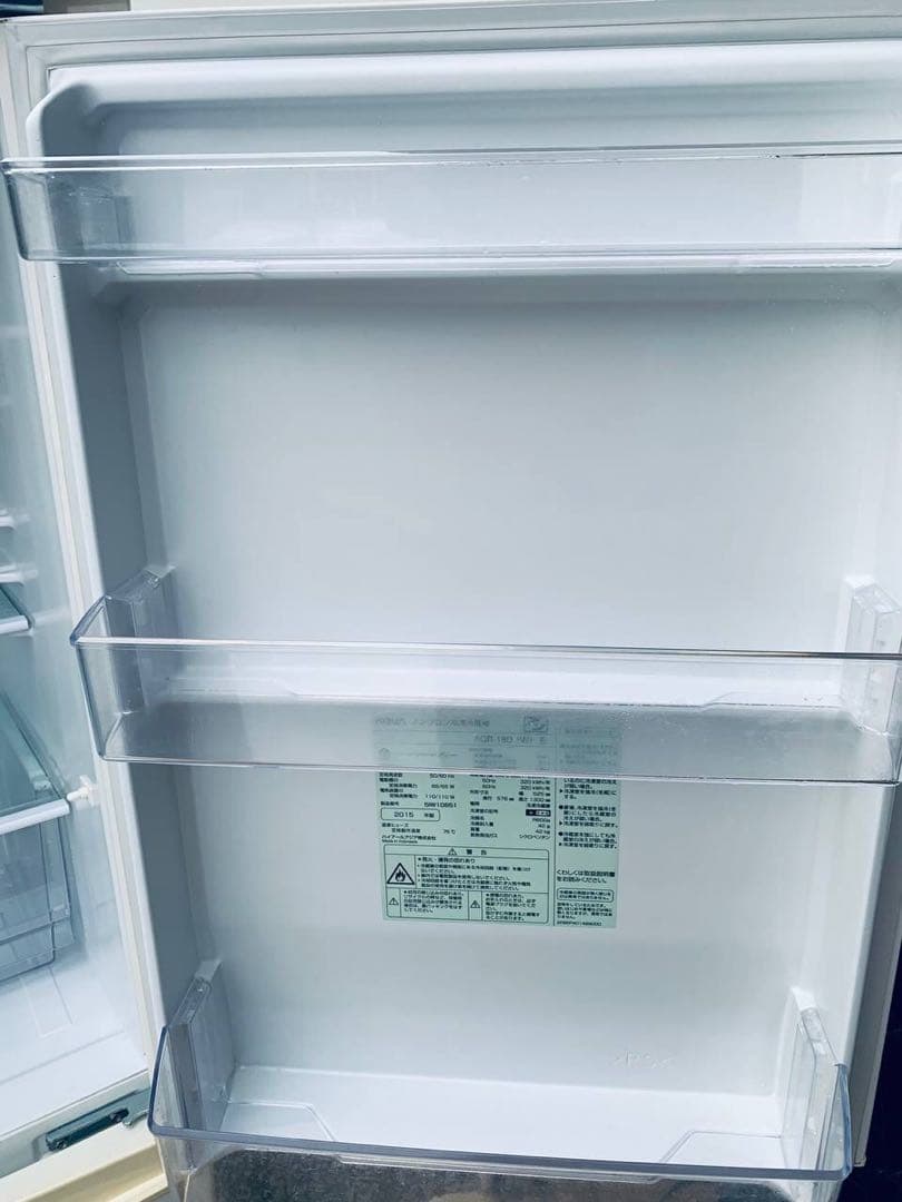 ♦AQUA ノンフロン冷凍冷蔵庫【2015年製】AQR-18D