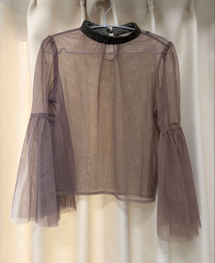 LEJAスパンコール刺繍ビジューボタンフレアスリーブセットアップドレスワンピース