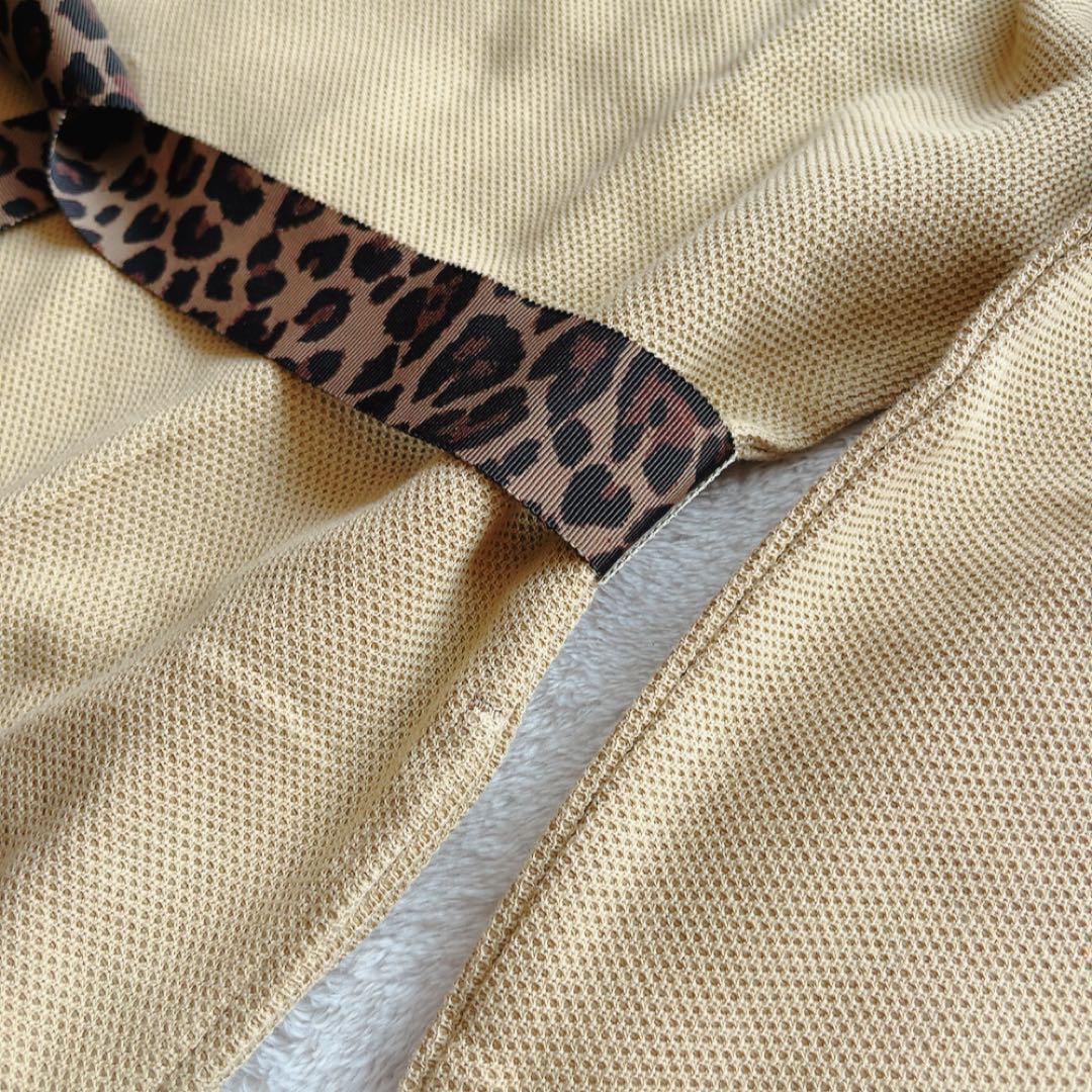 新品　近年　パーリーゲイツ　ワンピース　モックネック　レオパード　豹　ヒョウ