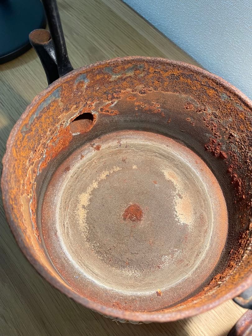 0290 岩鋳 南部鉄器・南部鉄瓶 18型寸同松 急須 美術品・アンティーク・