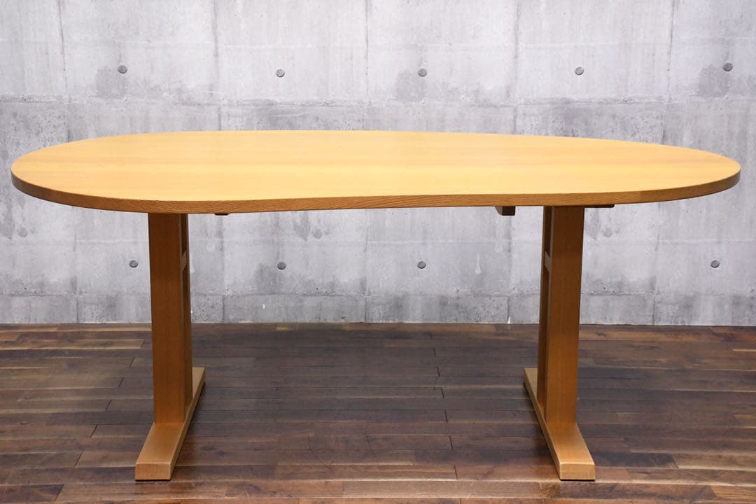 EBK59 飛騨産業 キツツキ NF388 ビーンズ型ダイニングテーブル