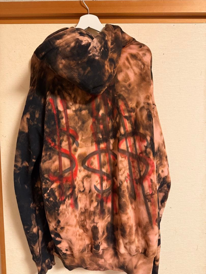 CVTVLIST カタリスト 21ss ブリーチ加工 フーディ パーカー