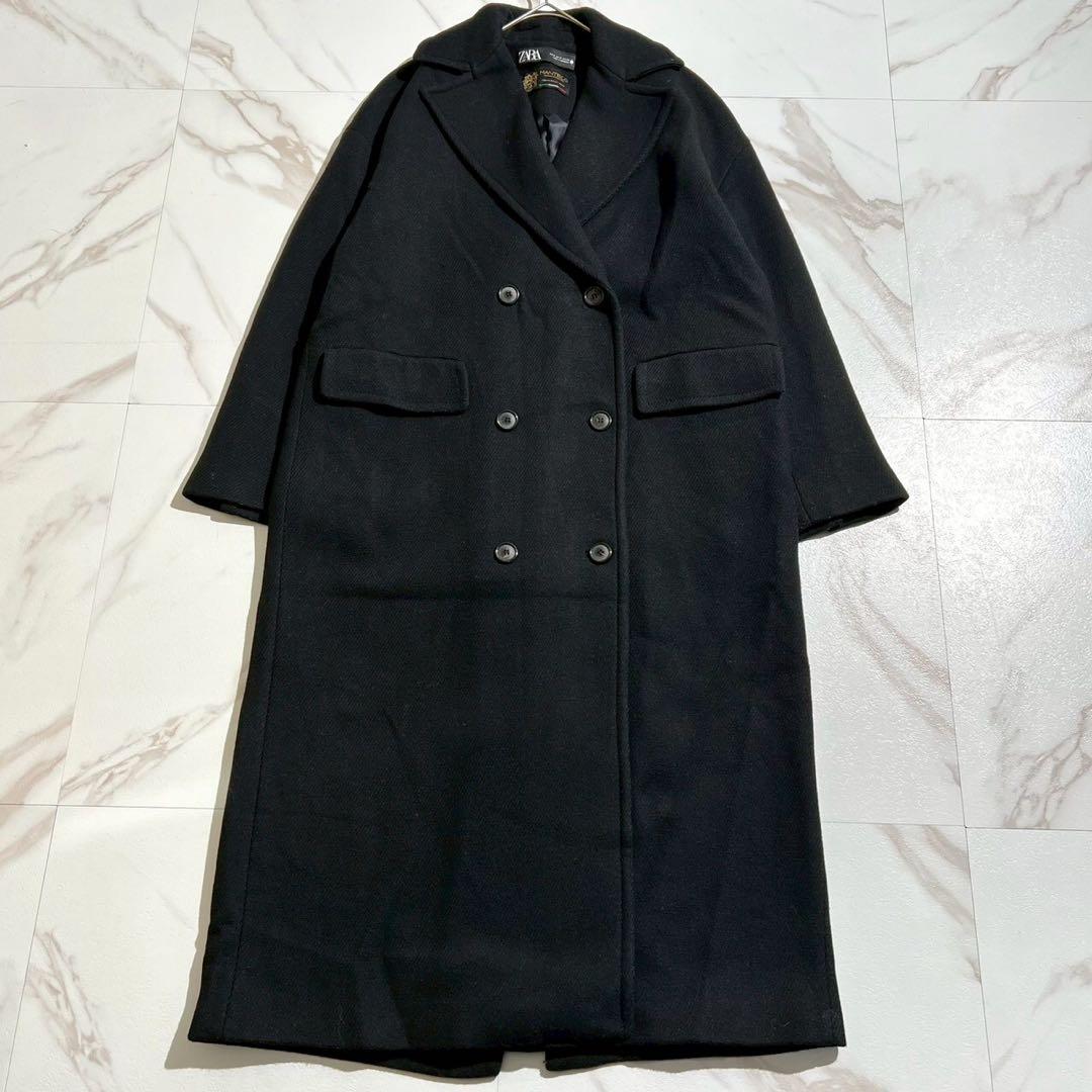 【極美品✨】ザラ マンテコ ヘリンボーン ダブルチェスターコート 黒 L相当 楽天市場】【Le sucood】ヘリンボーン切替チェスターコート ダブル