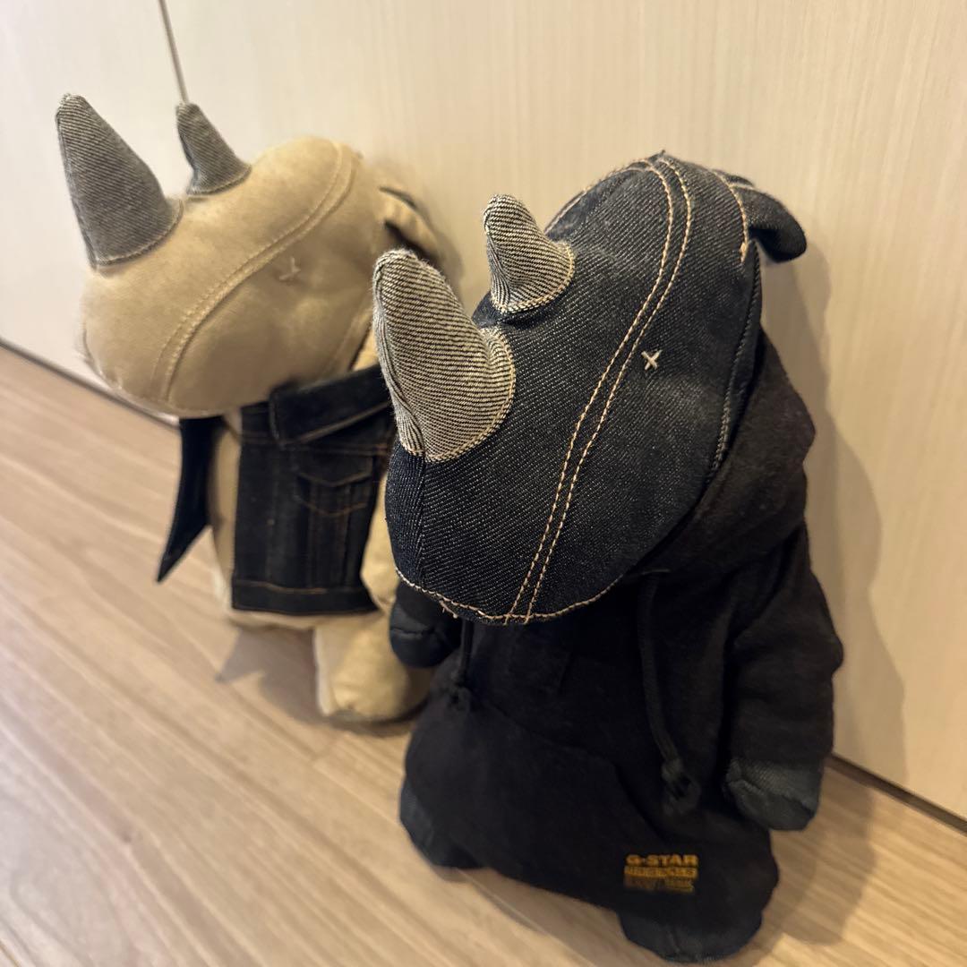 G-STAR RAW サイのぬいぐるみ 2体セット
