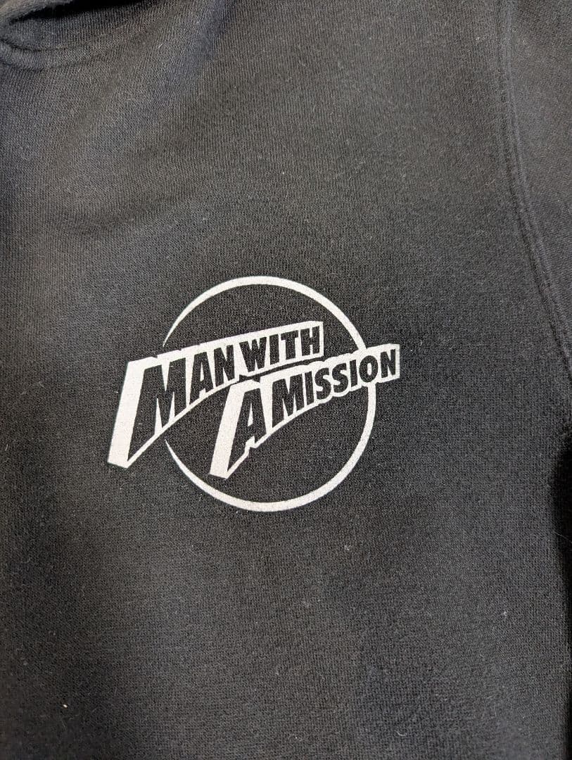 MAN WITH A MISSION 5周年パーカー ブラック M - メルカリ