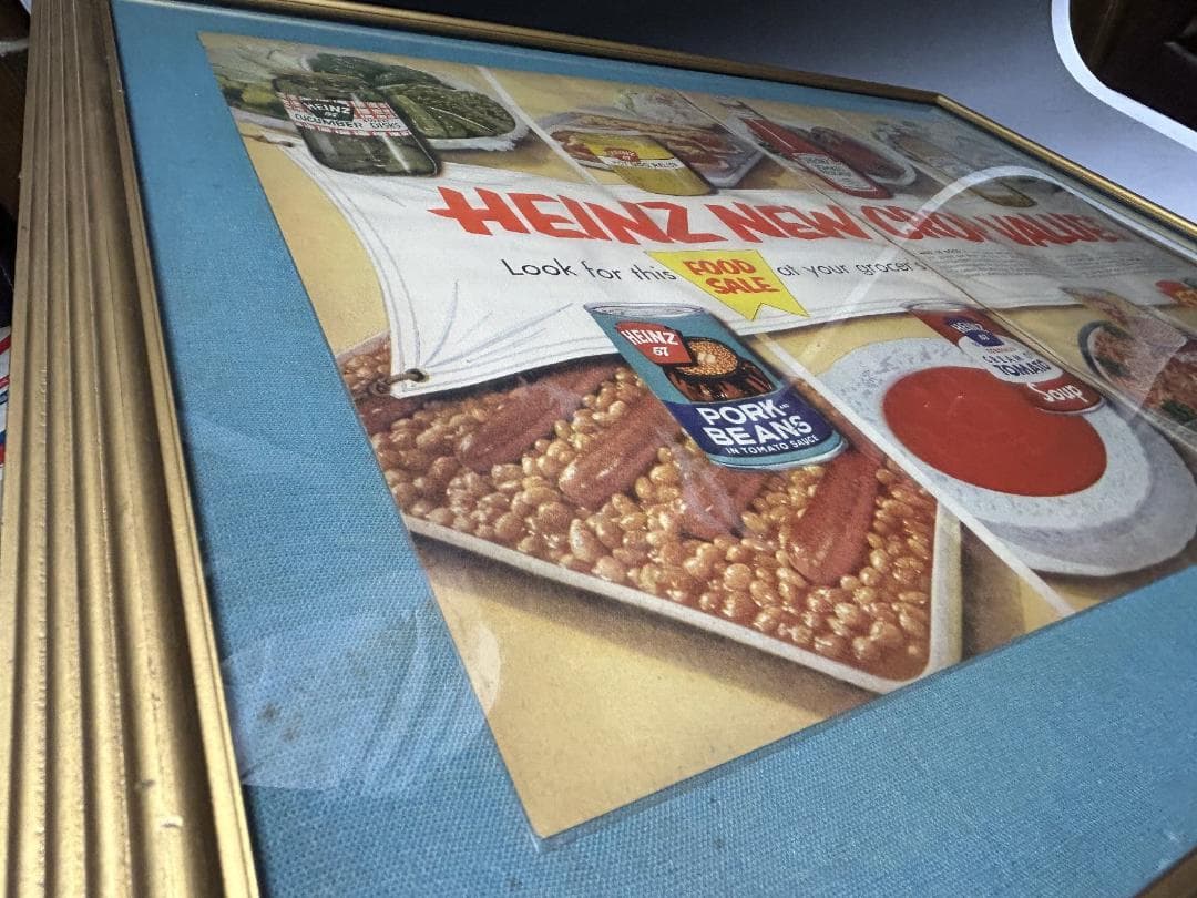 HEINZ ケチャップ 広告アート額縁 インテリア ビンテージ LIFE 雑誌