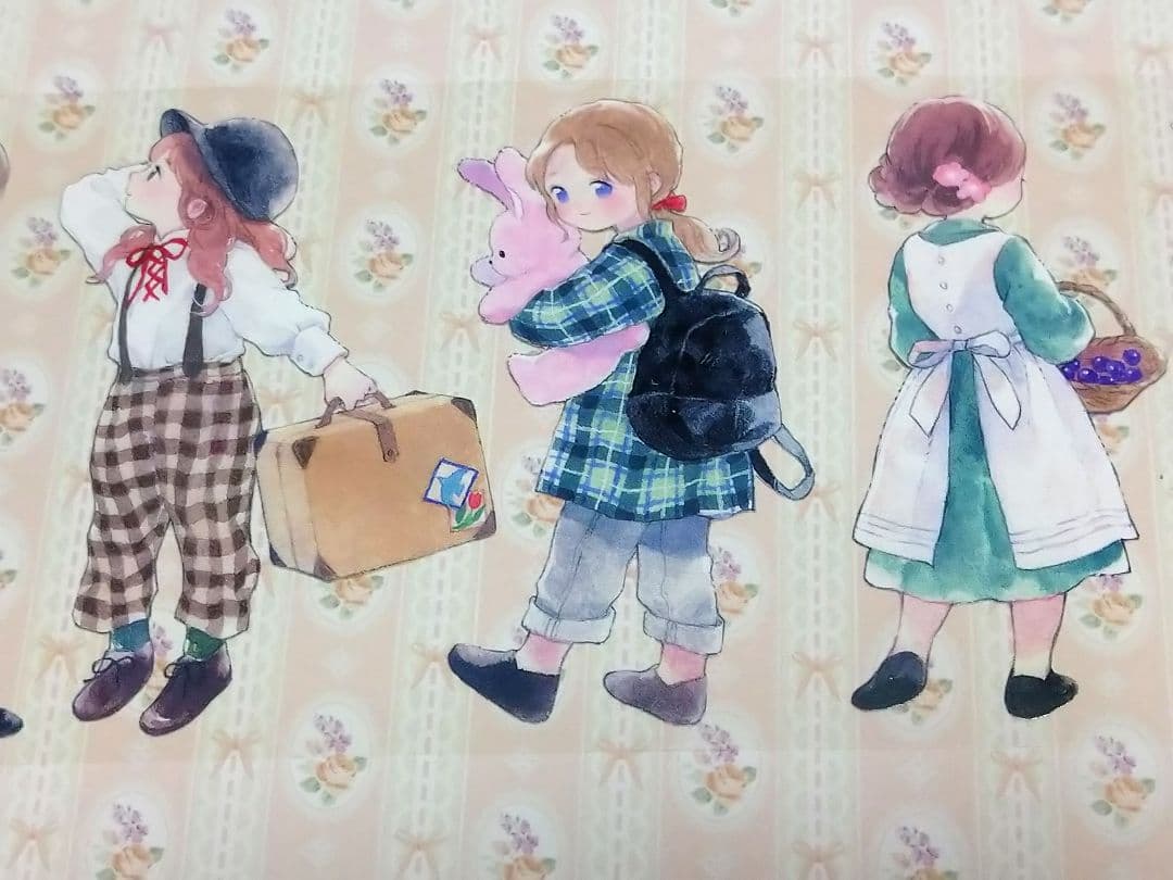 SALE✩J510＃今日穿塔(PET)能猫日记切り売り海外人物マステ女の子