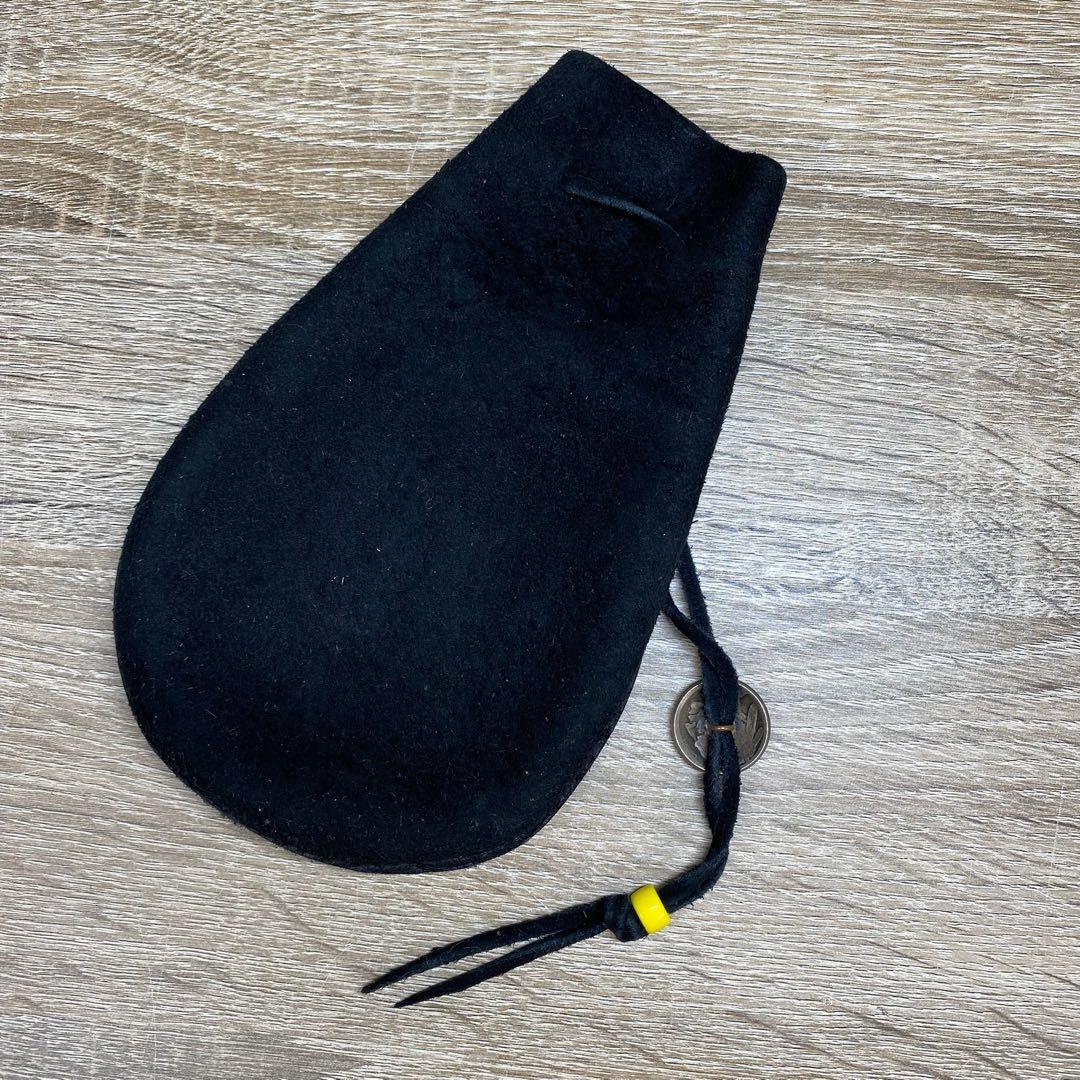 goro's ゴローズ　巾着ポーチ 小物入れ　レザー　　ブラック