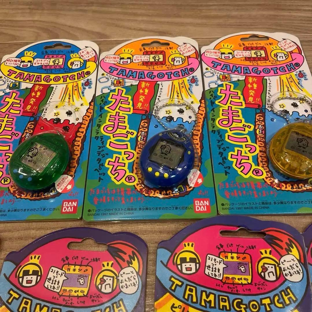 【新品 未使用】初代たまごっち 新種発見たまごっち　7個セット 希少カラー　緑