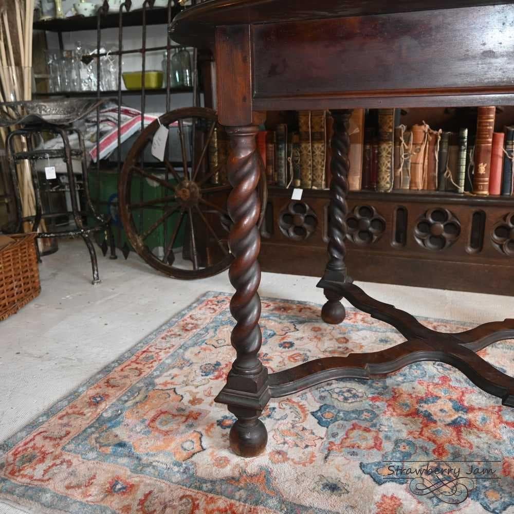 L3710-39 英国アンティーク オーク 丸テーブル ダイニング 食卓テーブル