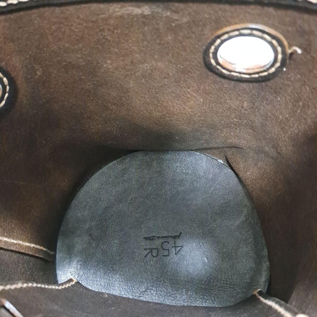 45R ハンドメイドのレザーバケツBAG ピッコロ　ショルダー　ショルダーバッグ