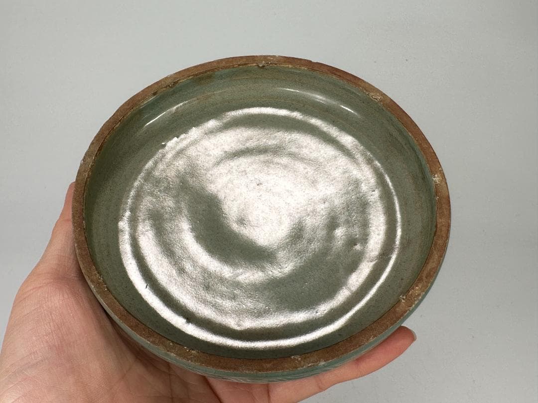 韓国 高麗 青磁 象嵌花卉文碗 鉢 朝鮮半島美術 韓国 高麗 青磁 象嵌花卉