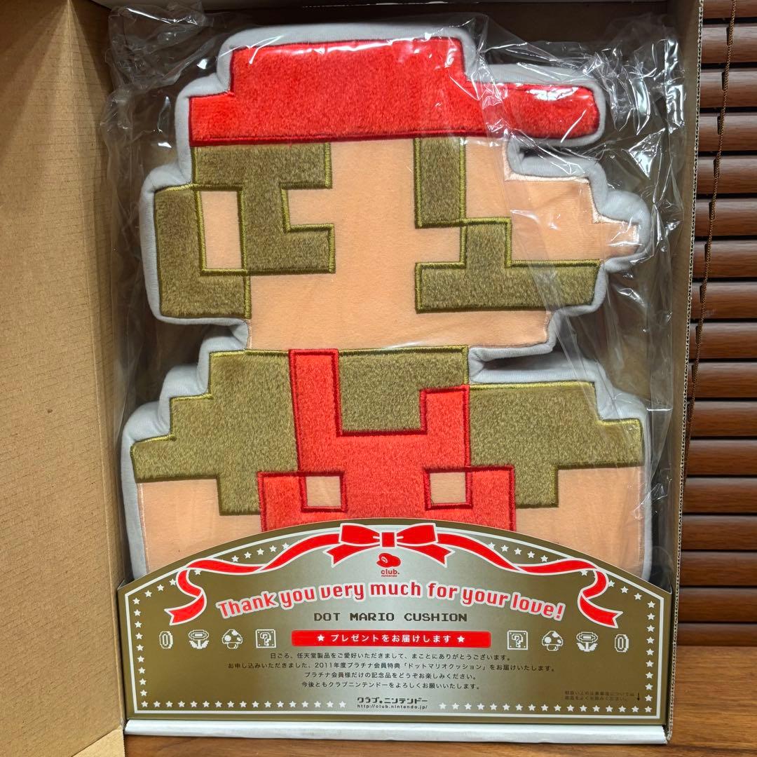 スーパーマリオ ドットマリオクッション クラブニンテンドー会員特典