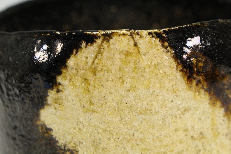 茶道具 不ニ 黒楽茶碗 仁阿弥道八造 共箱(K-XA876)