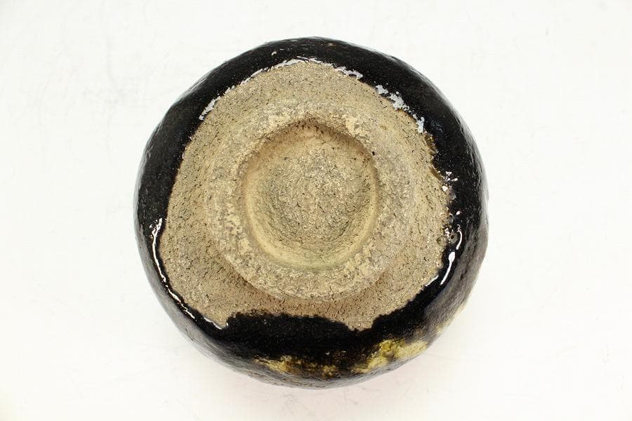 茶道具 不ニ 黒楽茶碗 仁阿弥道八造 共箱(K-XA876)