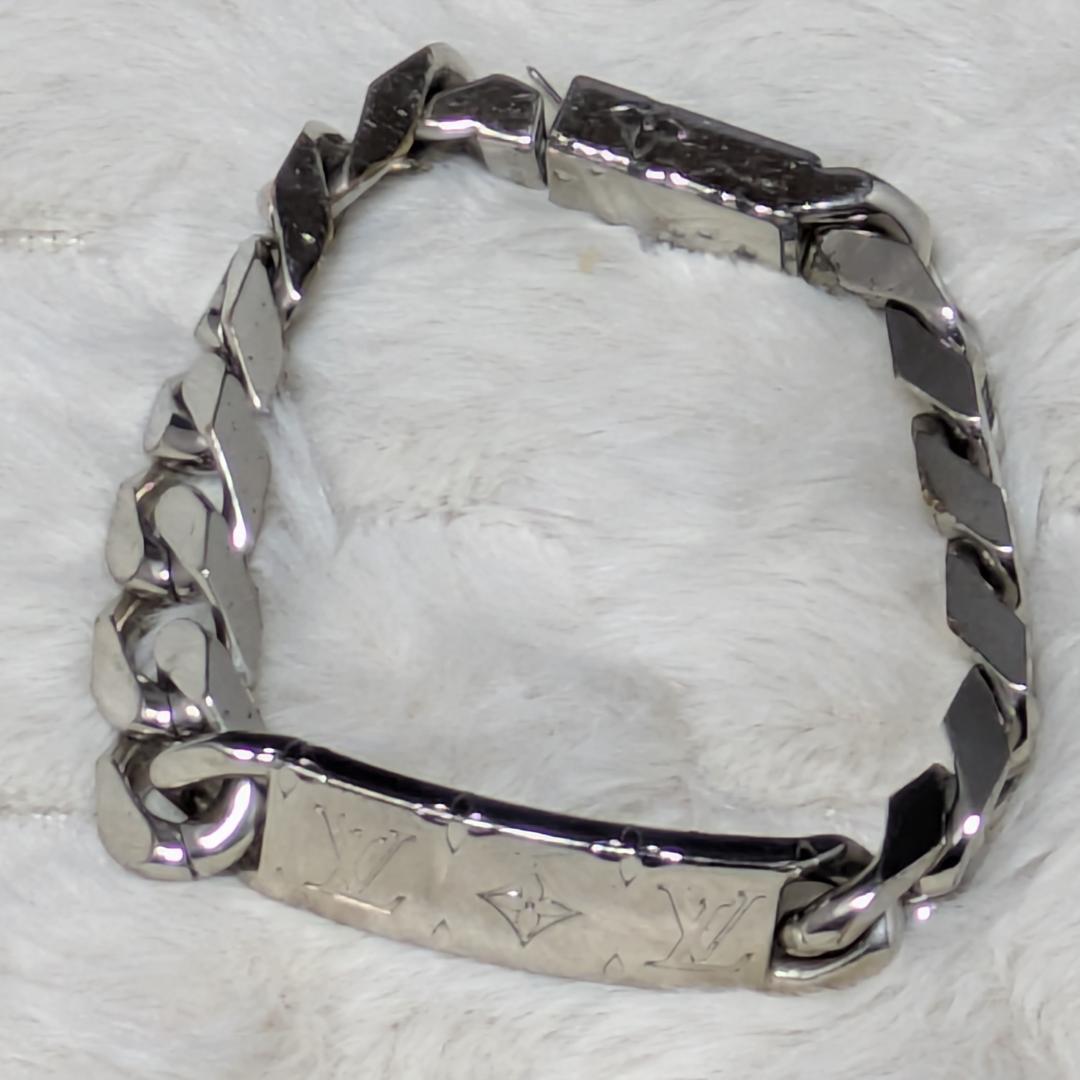 ルイヴィトン M62486　モノグラム チェーンブレスレット シルバー系