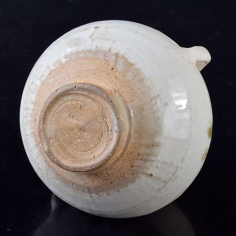 中国 磁州窯白釉 褐彩 双耳小壷 C R8242 - メルカリ