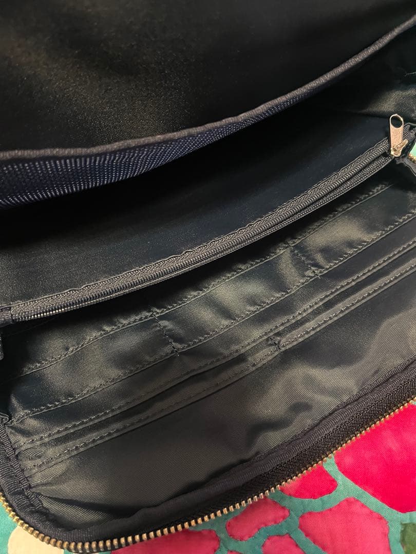 美品♡おおきいひきだしポーチミナペルホネン/tambourine （navy）