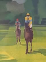 真作 版画 アルフレッド デフォセ リトグラフ ド ビルの競馬場 X11 版