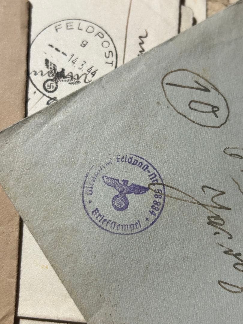 レア大量ドイツ戦時中の軍事郵便手紙 海軍エンタイヤ
