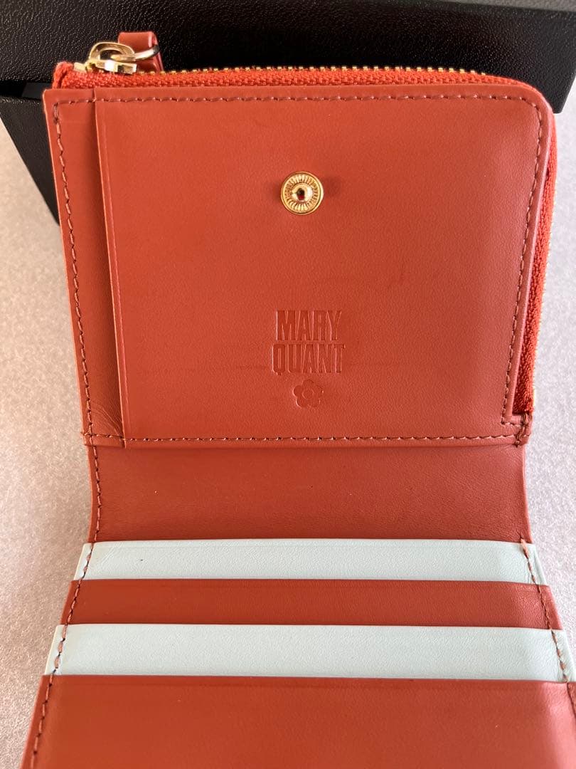 【希少品】MARY QUANT パッチワーク ウォレット 二つ折り財布 未使用品