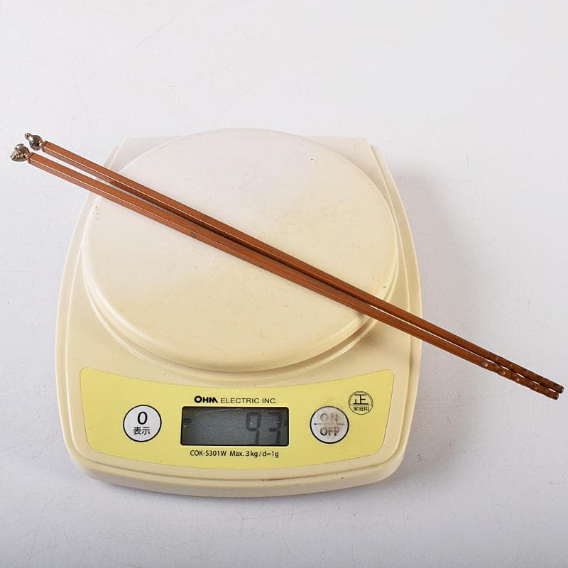 茶道具 釜師 高木治良兵衛作 南鐐鳥頭飾 火箸 共箱 C R8572 - メルカリ