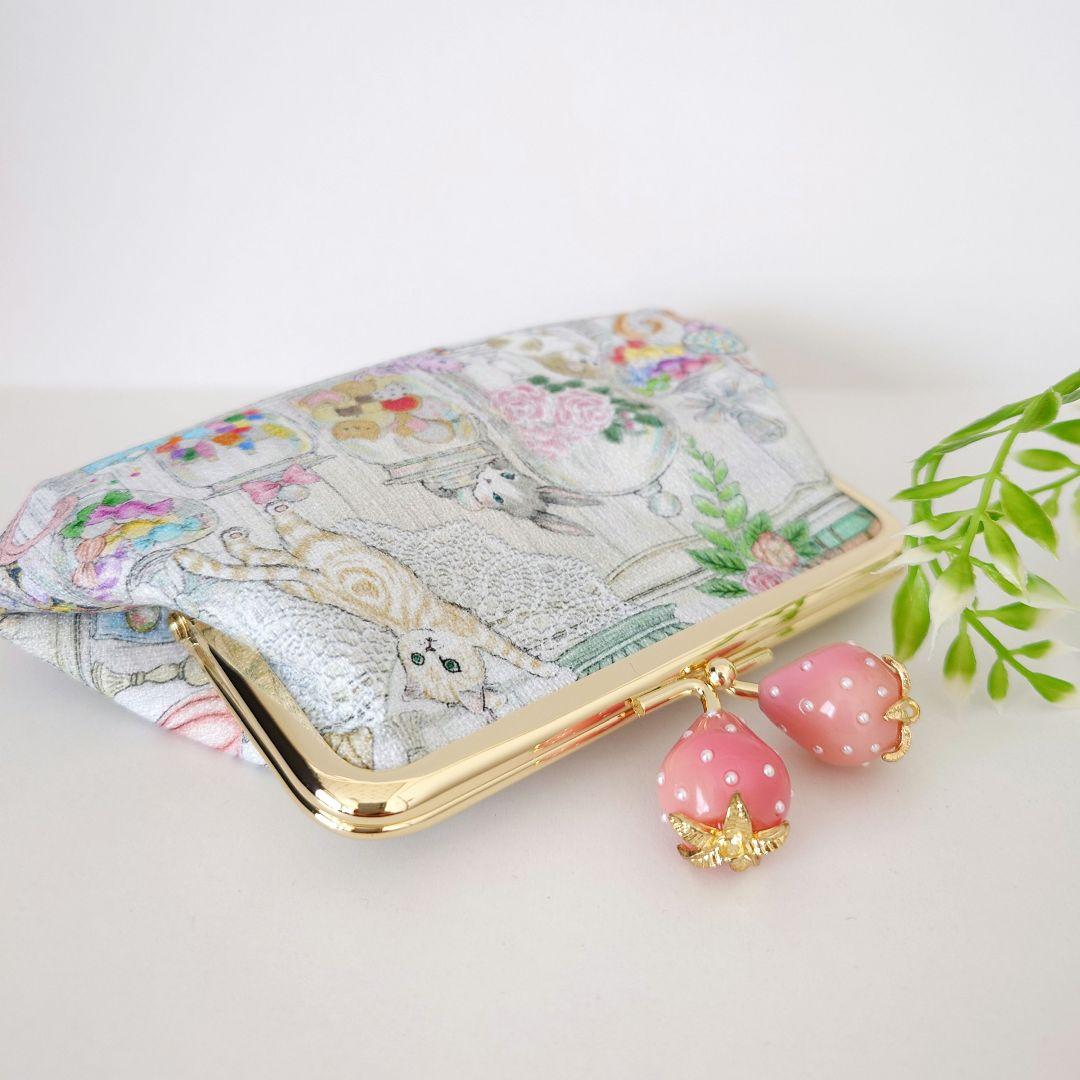 yu〜 ハンドメイド 22fabric ティッシュポーチ①・がま口③ 4点