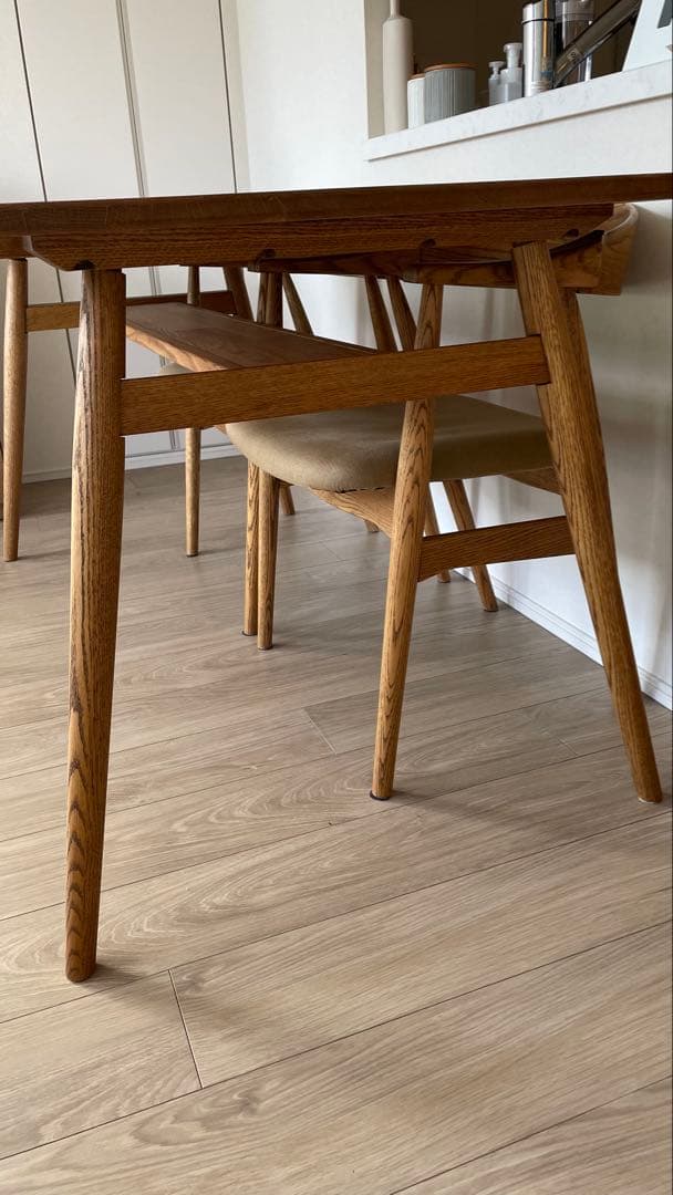 【美品】モモナチュラル ダイニングテーブル イス4脚セット 大幅値下げ！！！