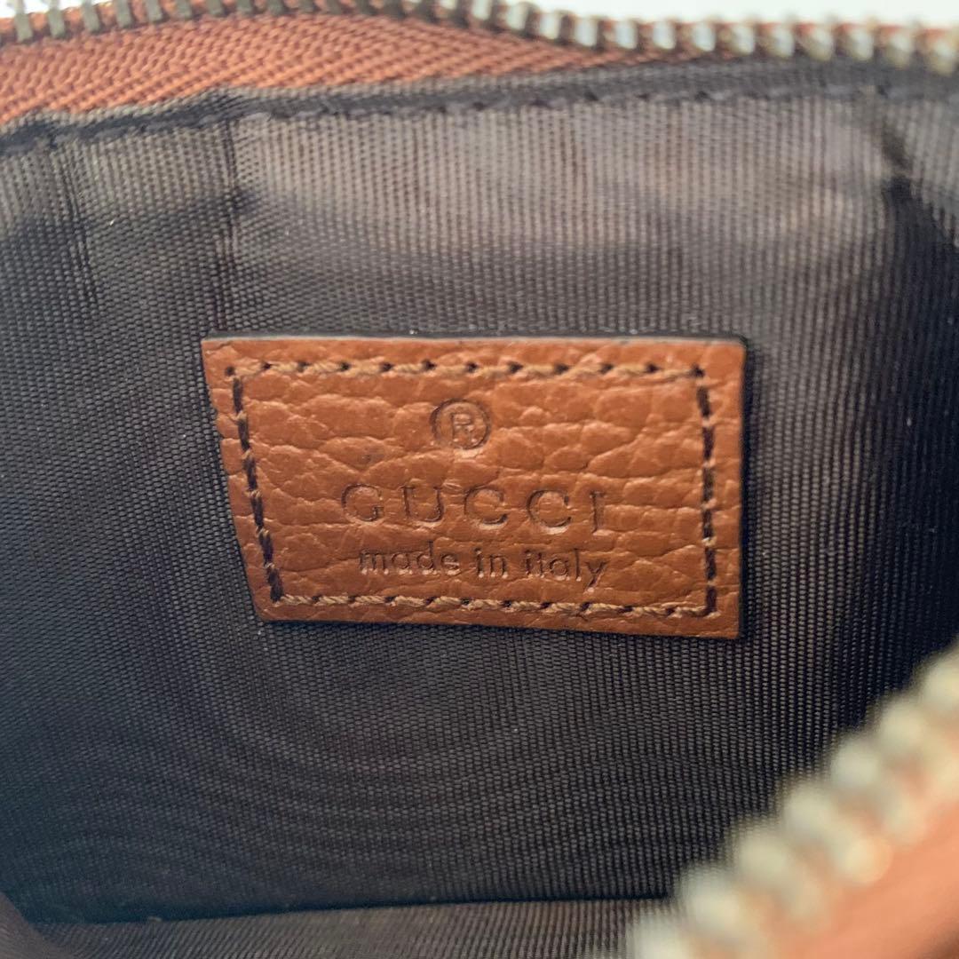 美品 GUCCI インターロッキング 小銭入れ デニム クレジットカードケース