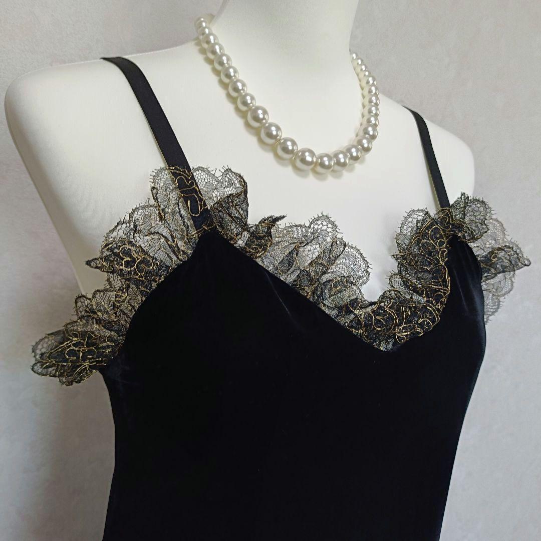 クリスチャンディオール ヴィンテージ ベルベット キャミソール