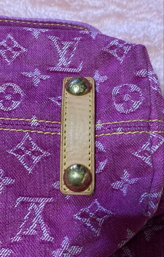 Louis Vuitton モノグラム デニム バギーGM ピンク