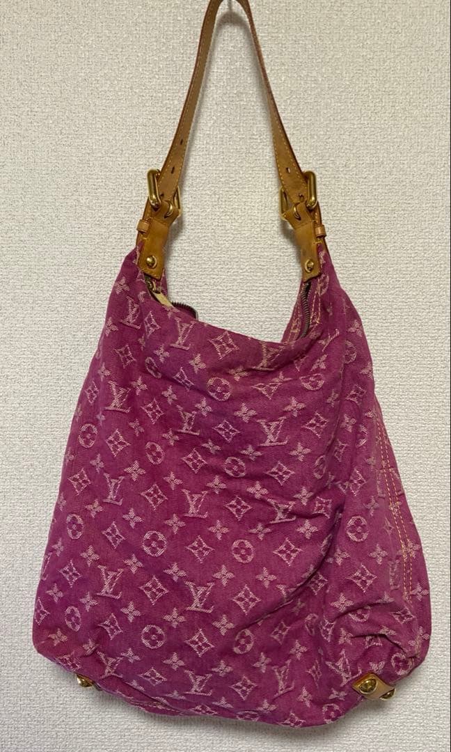 Louis Vuitton モノグラム デニム バギーGM ピンク
