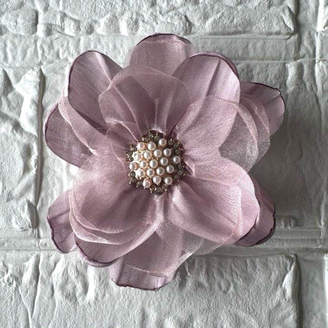 ヴァイオレット・ルフレ♦︎重ね衿 刺繍半衿 マルチレース 正絹帯締め