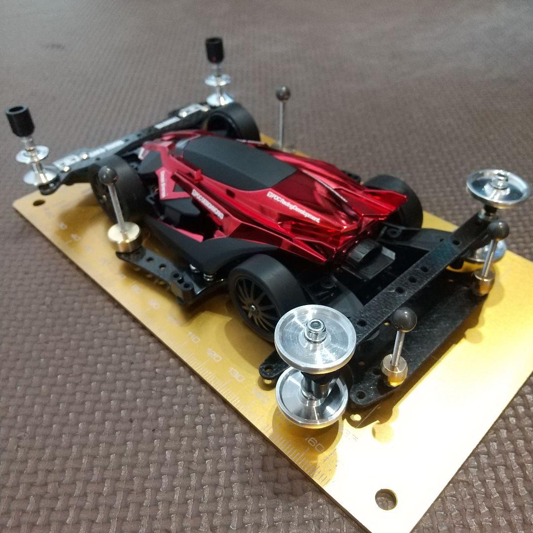 ミニ四駆　完成品　デクロス-01　Matt Black＆Redメッキ