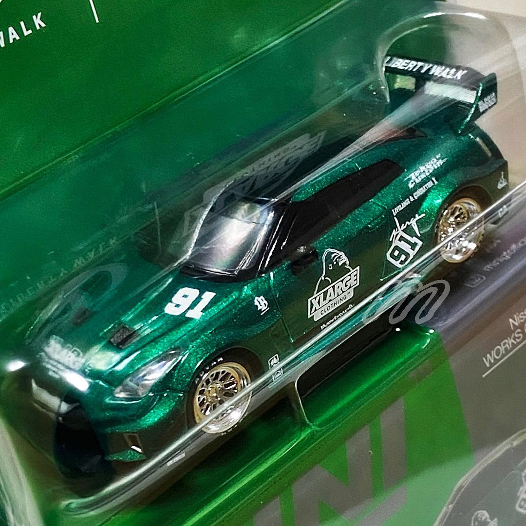 MINIGT LBWK × XLARGE GT NISSAN 35GT グリーン - メルカリ