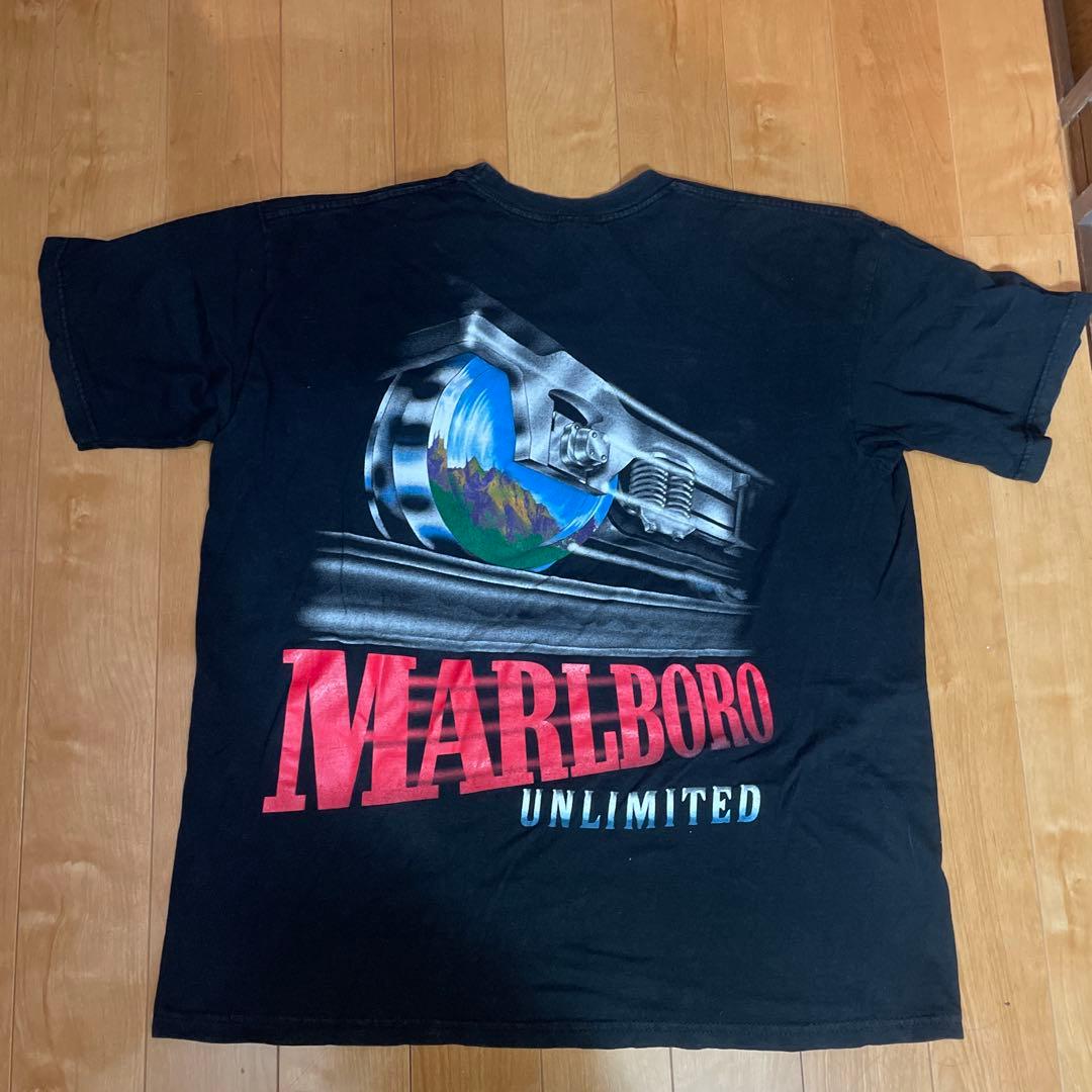 Marlboro 90s トレイン柄 Tシャツ マルボロ ビンテージ USA製
