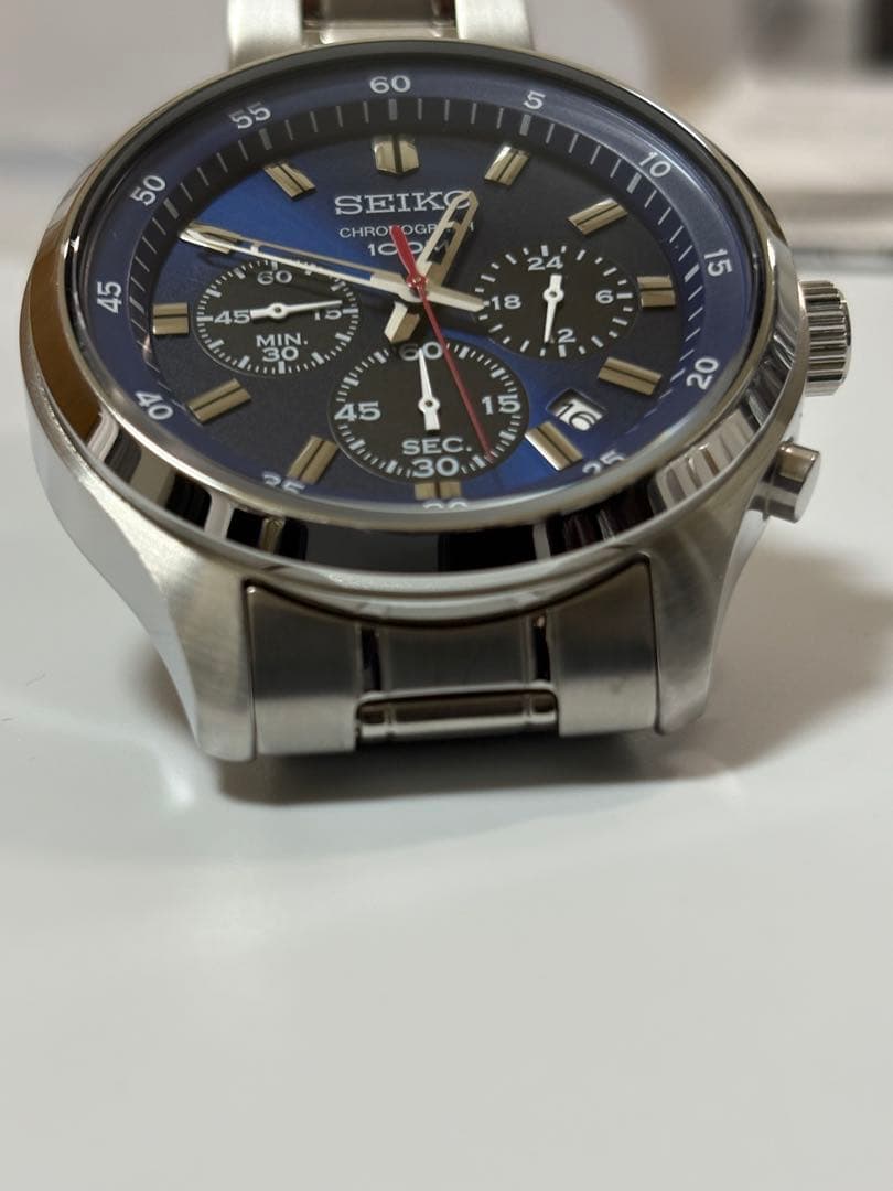 【美品】SEIKO セイコー クロノグラフ 4T57-00B0 クォーツ ブルー