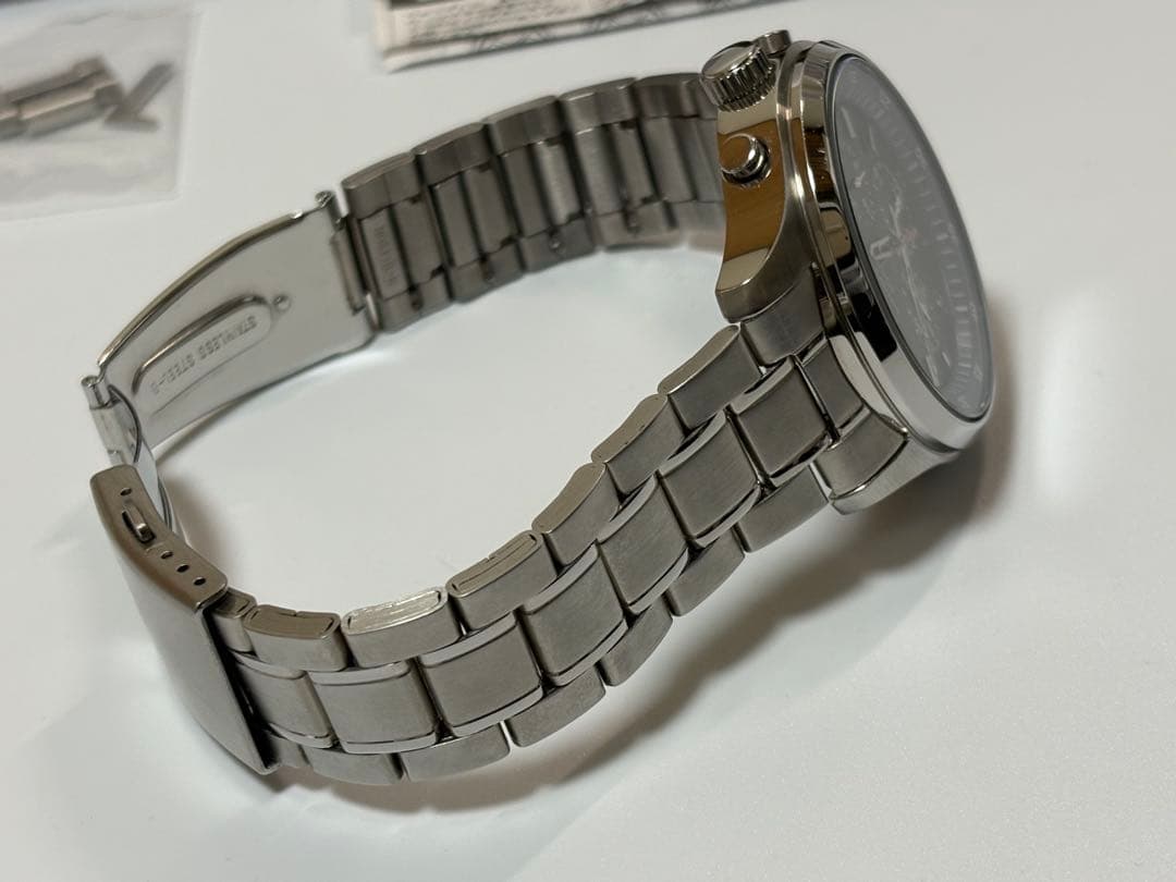 【美品】SEIKO セイコー クロノグラフ 4T57-00B0 クォーツ ブルー