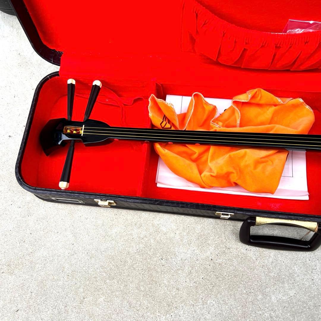 守礼印 ハードケース 三線 蛇皮柄　鍵付き