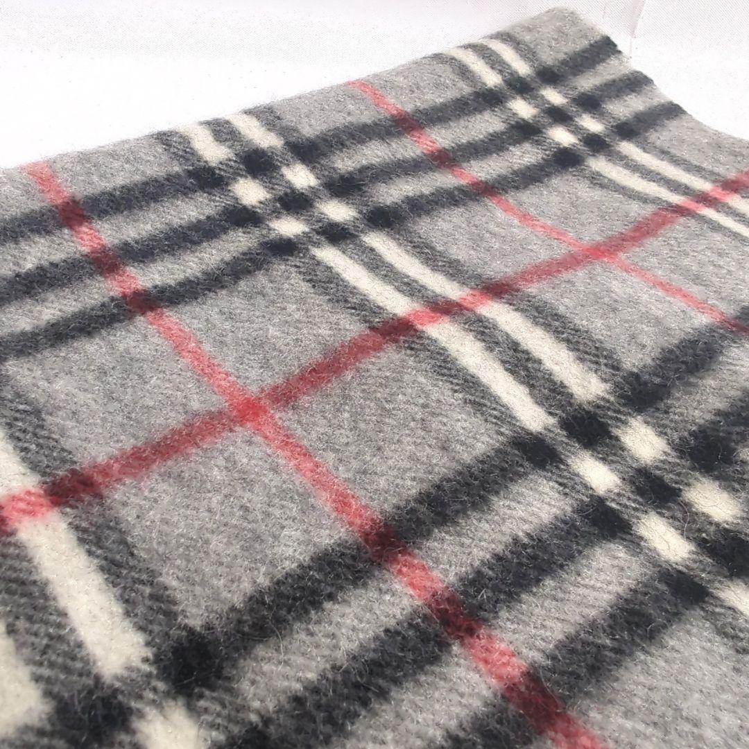 BURBERRY バーバリー ノバチェック グレー マフラー カシミヤ - メルカリ