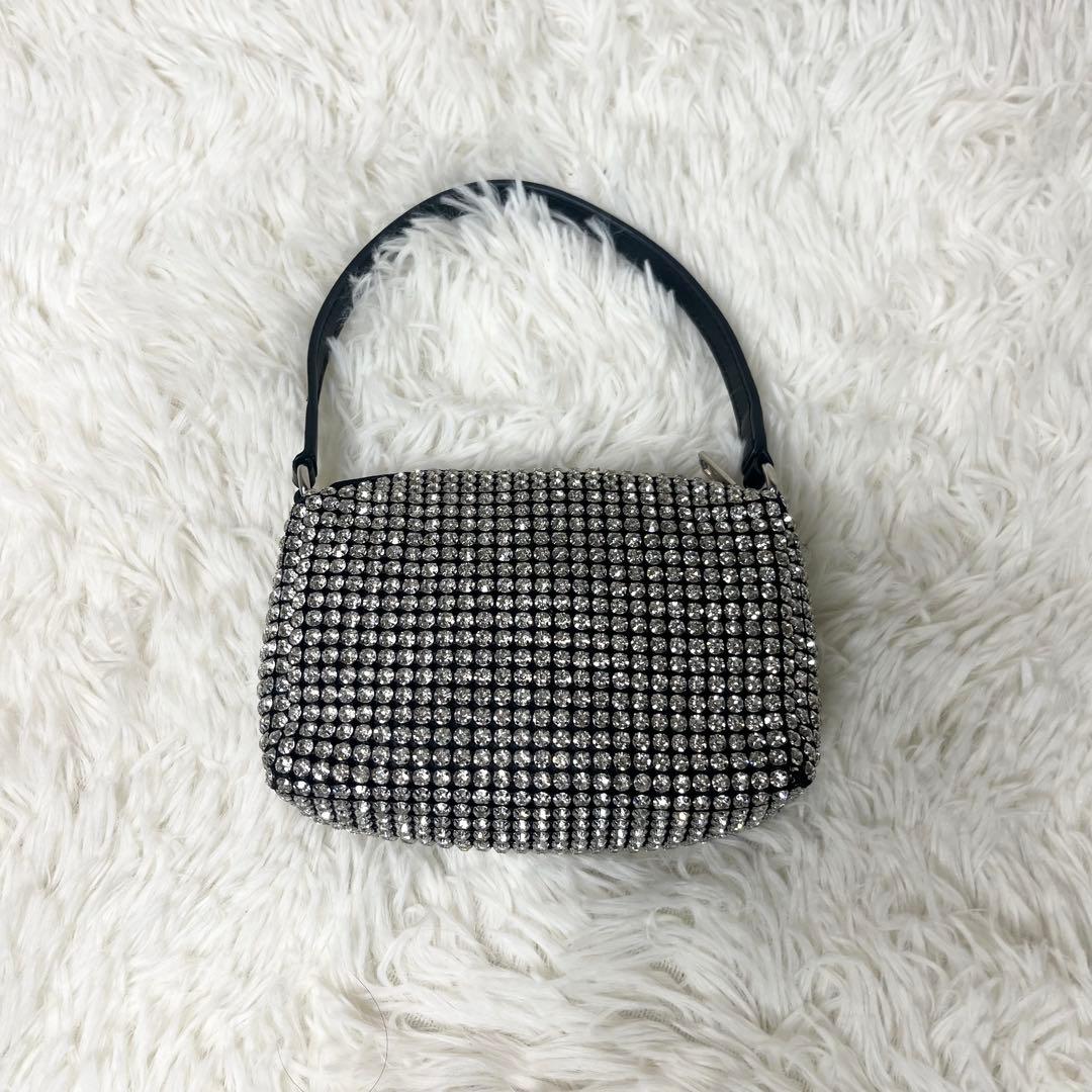 【美品】 アレキサンダーワン heiress ラインストーンメッシュポーチ