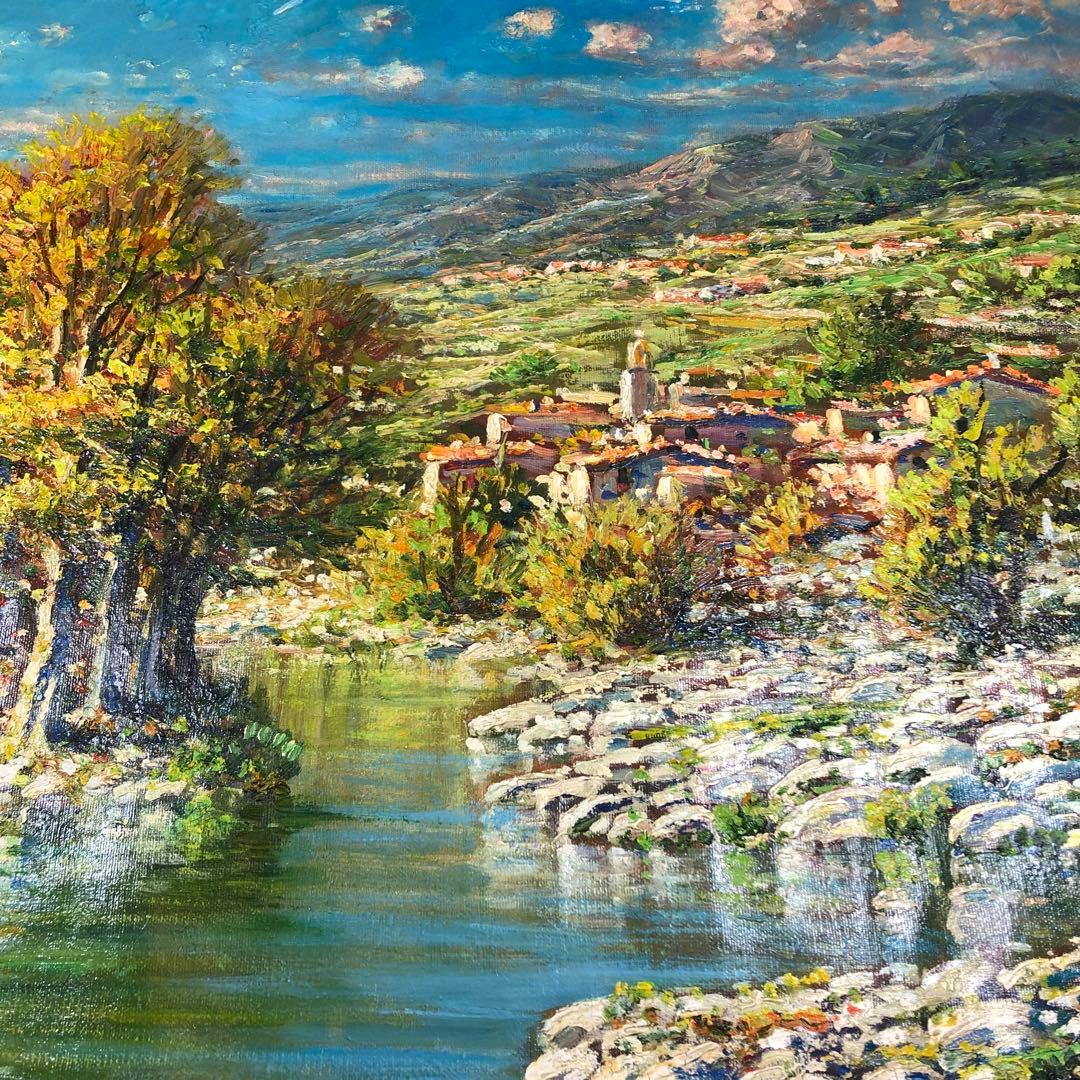 マリオ・ディ・マルティーノ　油彩画　木枠無し　キャンバスのみ