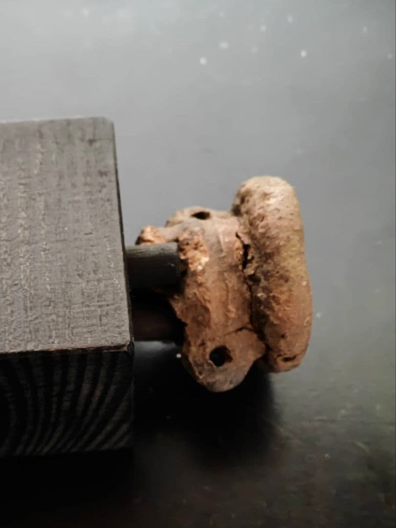 縄文土偶頭部 縄文時代 考古発掘品 古代美術 稀少 残欠の美