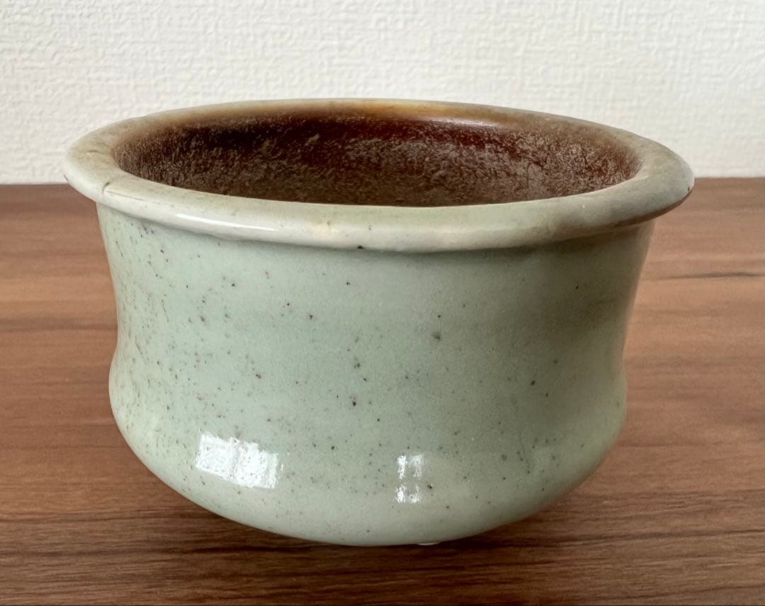 砧青磁千鳥香炉 中国龍泉窯産 箱有 灰有 年代物 香合