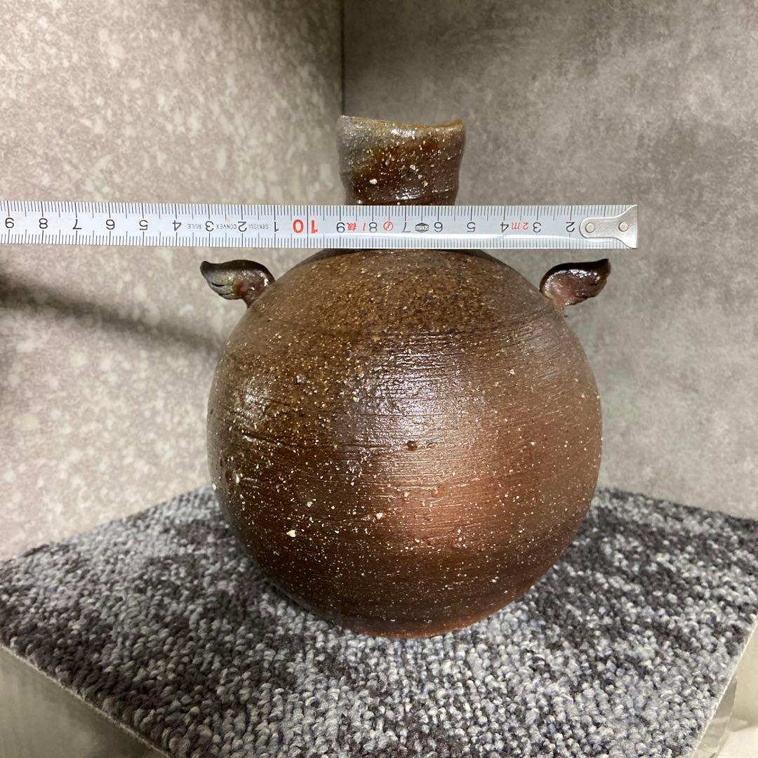 備前焼 坂井良平 羽付丸花入 花器 花瓶 一輪挿し 天使 エンジェル