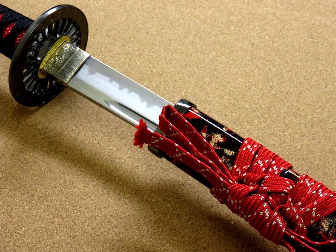 関の美術刀剣 戦国武将 前田慶次郎 大輪鍔 三本杉刃紋 大刀 模造刀 模擬刀