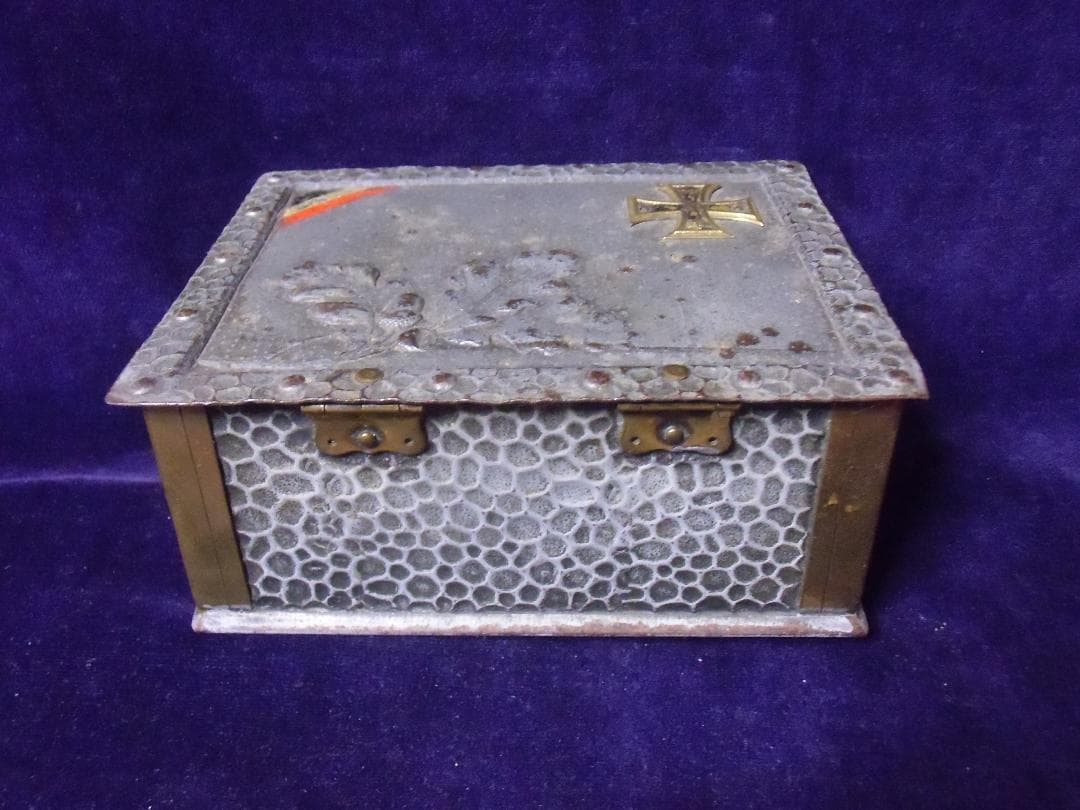 Ｗ帝政ドイツ軍/プロイセン王国＊鉄＆真鍮製＊シガレットケース（実物）