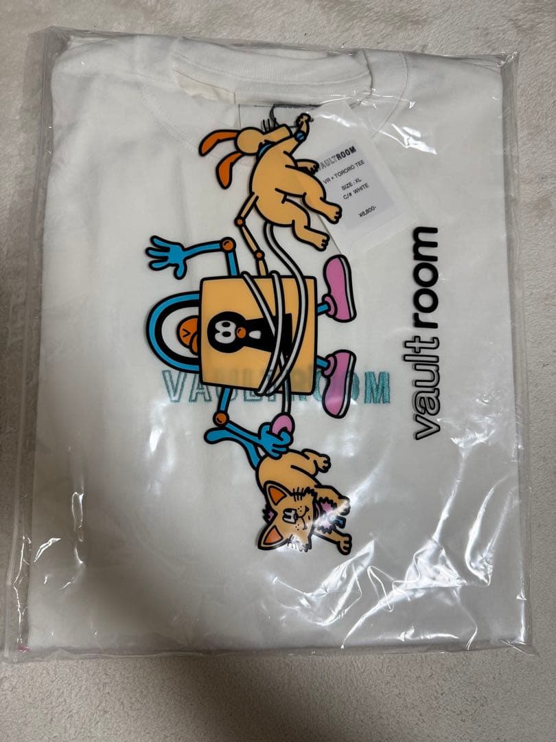 vaultroom×猫麦とろろ VR TORORO TEE White