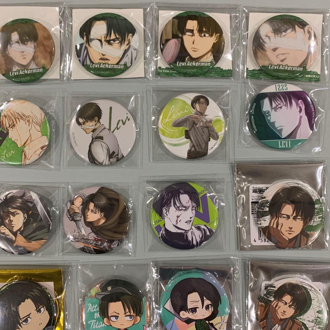 ☆進撃の巨人　リヴァイ　缶バッジ　おまとめ　24点